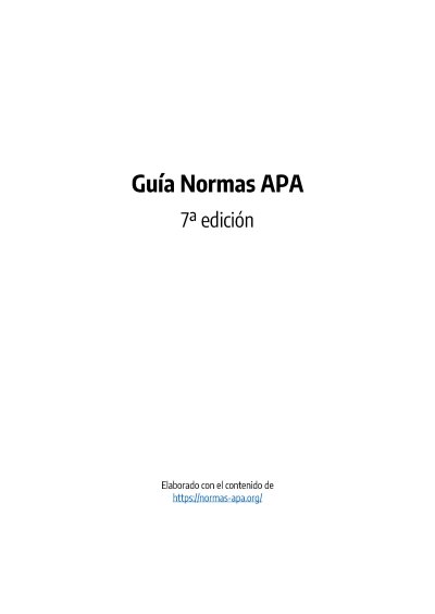 Guía Normas APA