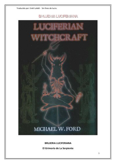 Brujería Luciferiana - El Grimorio de la Serpiente