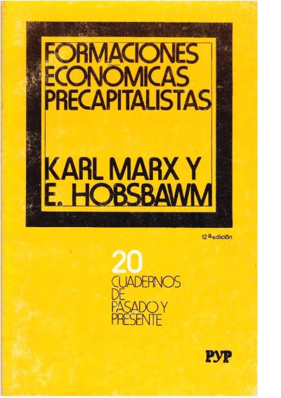 Formaciones Económicas Prec capitalistas