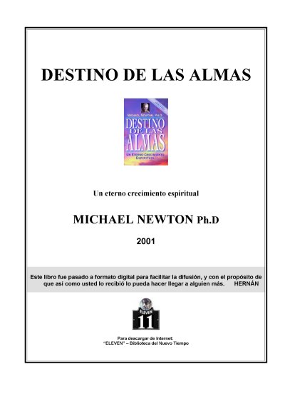 Destino de las Almas