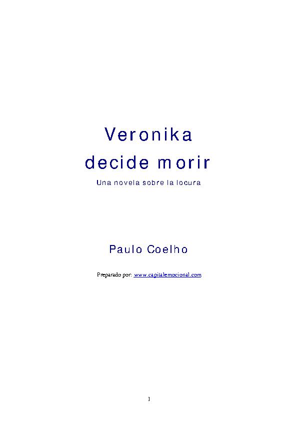 Veronika Decide Morir