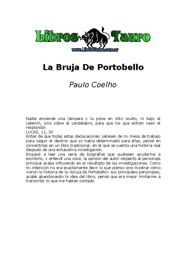 La Bruja de Portobello
